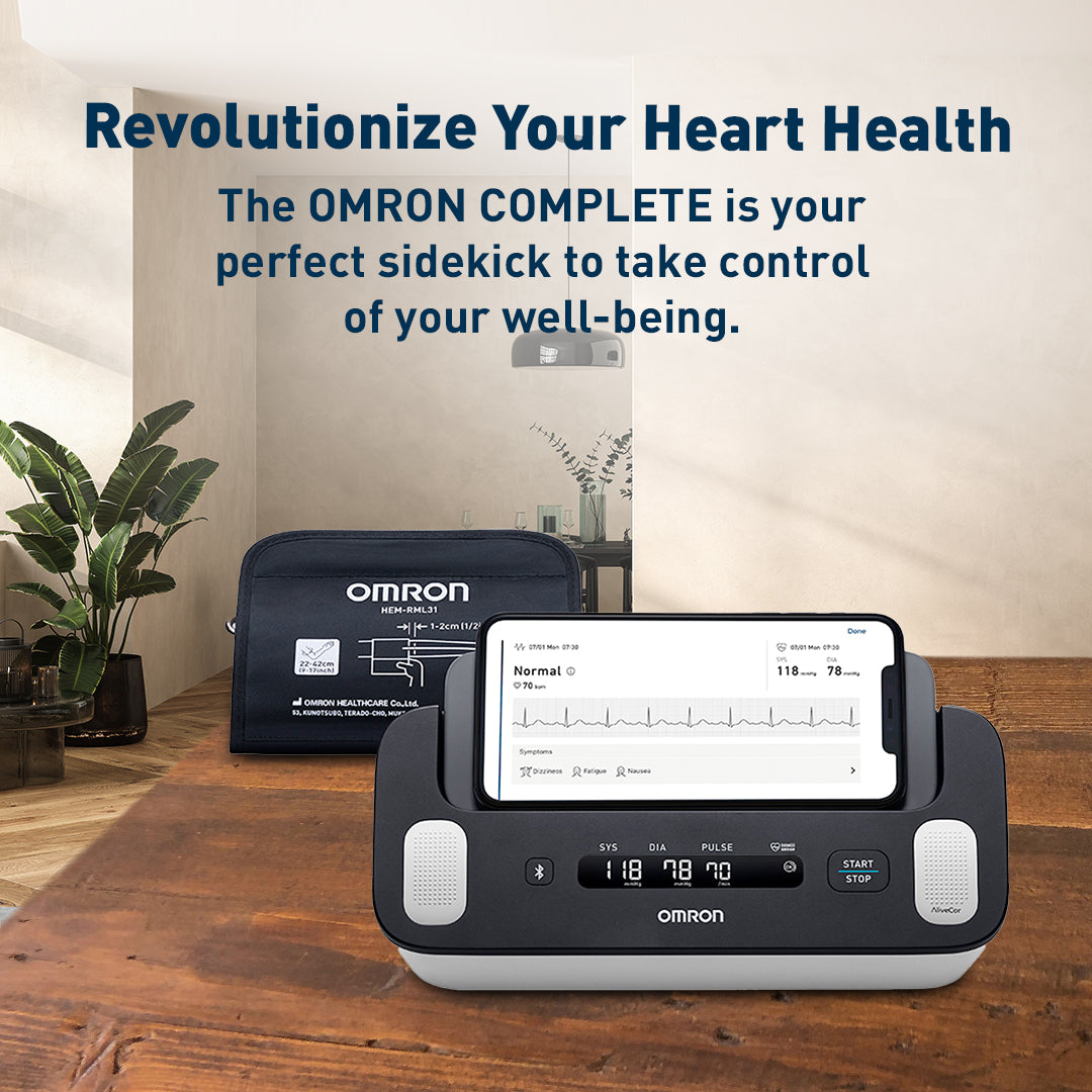 OMRON Complete I Upper Arm Blood Pressure Monitor + ECG (HEM-7530T)